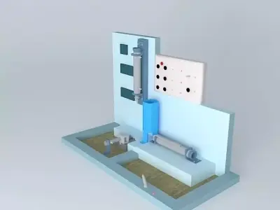 Drilling station Free 3D model