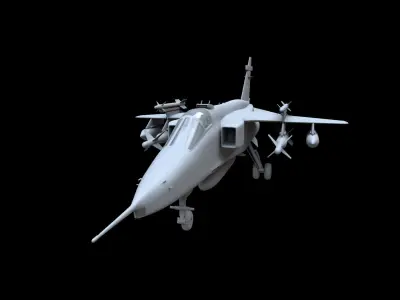 SEPECAT Jaguar GR1 Free low-poly 3D model