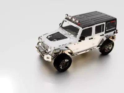 Jeep Wrangler Unlimited Rubicon Equipped 3D Model Off-Road SUV   3D model