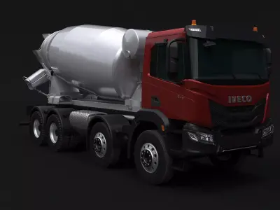 Iveco Stralis X-Way Concrete Mixer 3D model