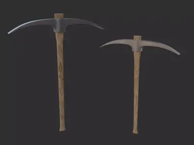 Pick 3D Model axe Low-poly 3D model