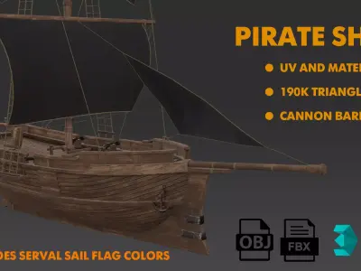 Pirate Ship 3D model
