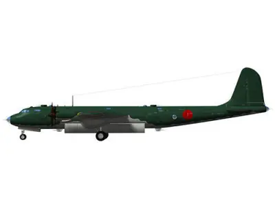 Fugaku japanese bomber 3D model