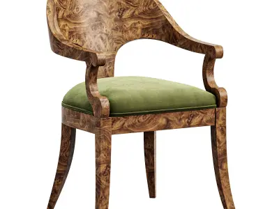 REGENCY BURL CHAIR by Bakerfurniture 3D model