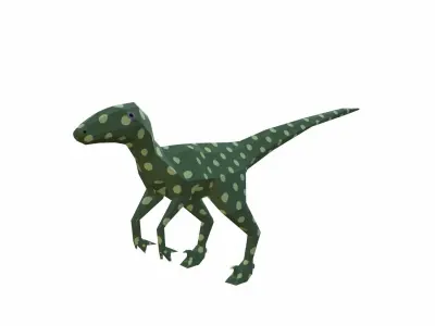 Dinosaur Cartoon Low-poly 3D model