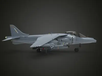 harrier jet fighter 3D model