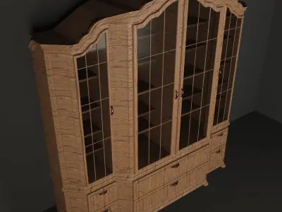 wardrobe drawer nightstand classic  3D model