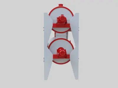 Trieur Intended Cylinder - Wheat Grain Flour Milling Machine 3D model