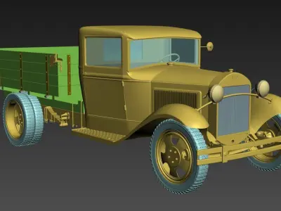 GAZ AA Free 3D model