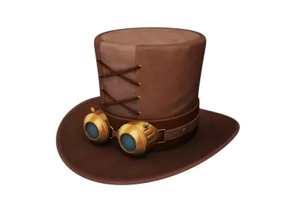 Steampunk Hat 3D model