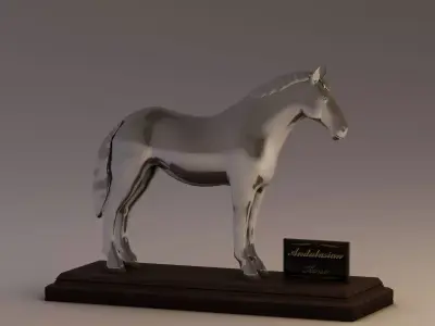 Horse Statue Low-poly 3D model buy