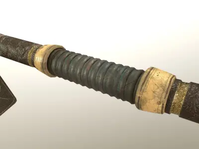 Stone Spear Low-poly 3D model
