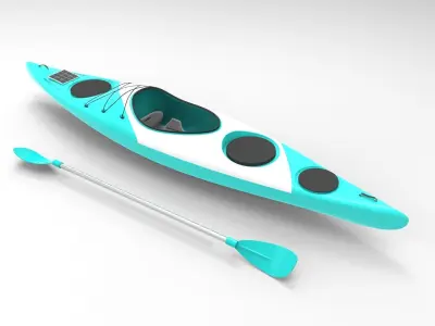 Kayak crocodile 3D model