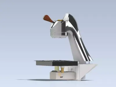 Coffee Grinder 3D Model Industrial Espresso Grinder 3D print model
