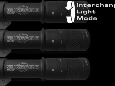 Surefire M952V-Millenium Low-poly 3D model