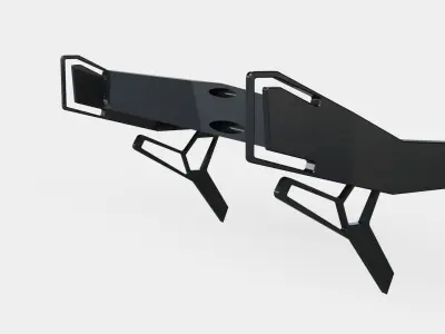 spoiler black Carbon tuning garage  3D model