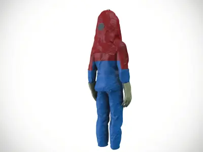 Hazmat Chemical Safety Suit 3D model