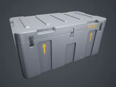 Animated Military Case 03 Low-poly 3D model