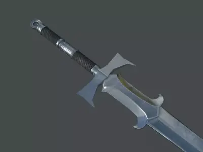 Low Poly Sword - Game Ready asset Low-poly 3D model