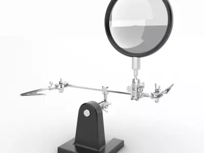 Hand Magnifying Glass Low-poly 3D model