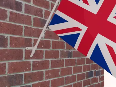 Flag of United Kingdom 3D model purchase
