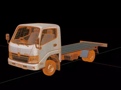Hino Dutro Cab Chassis 3D model