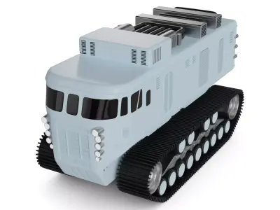 Snowcat 3D model 2