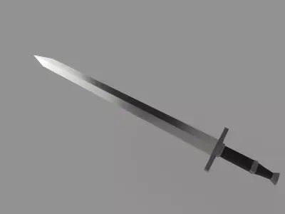 Low-poly sword Low-poly 3D model