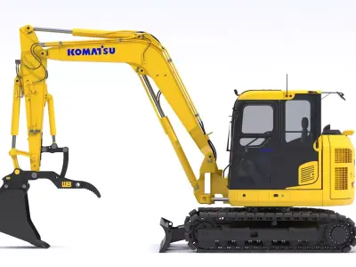 Komatsu Excavators PC88MR-11 Small Excavators 3D model