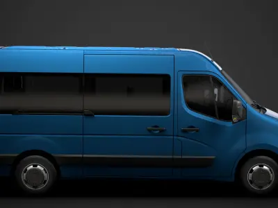 Vauxhall Movano L2H2 WindowVan 2020 3D model