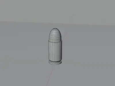 9mm bullet Free low-poly 3D model