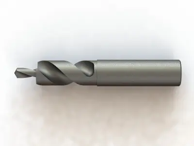Broca Escalonada Step Drill dia 16 x 100 and 6 x 12 3D model