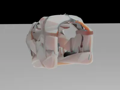 T-REX skeletal  Low-poly 3D model
