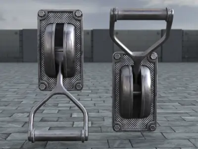 Industrial Power Switch Low-poly 3D model buy