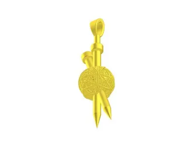 Pin screw pendant design 3D print model