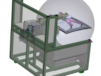 GPA trimming and polishing of car sunroof 3D model