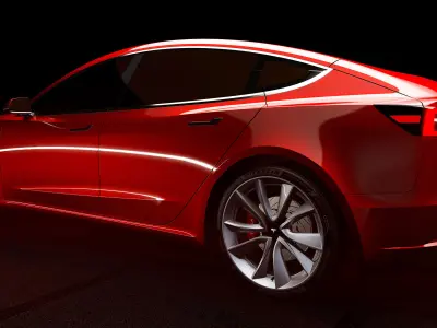 Tesla Model 3 19 inch Sport Wheels  3D model