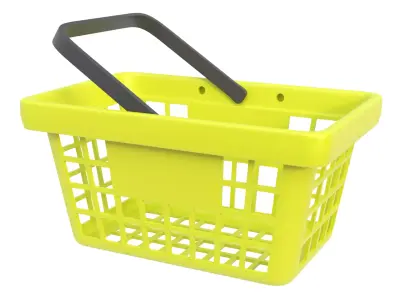Shopping basket 08 3D model