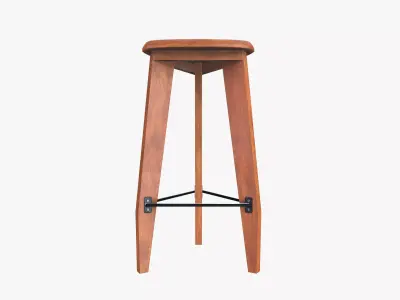 Stool Low-poly 3D model buy