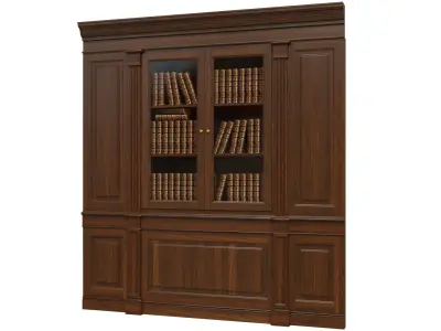 Built-in bookcase 1300 3D model