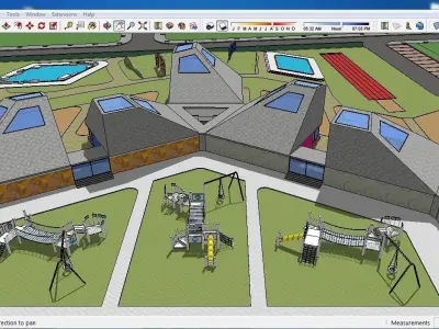 Sketchup Kindergarten A6 3D model
