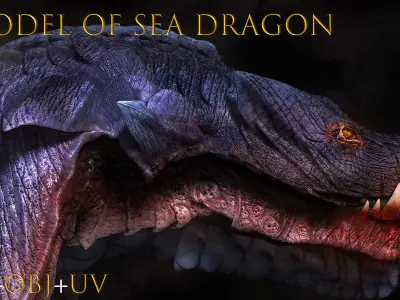 3D Model Of Sea Dragon-3D Model of Creatures- Free low-poly 3D model purchase