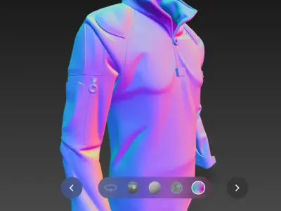  military tactical shirt 3d model 3D model