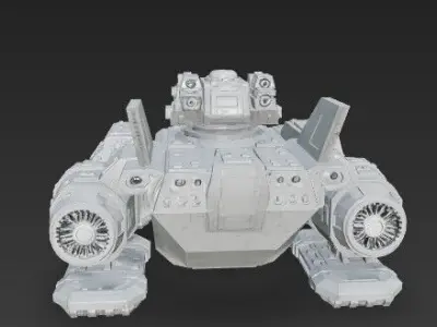 3D Printable Iron Oath  Sky Assault Artillery Ship 3D model