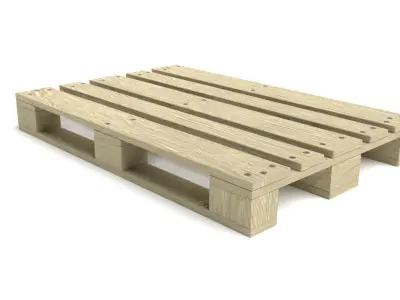 Wooden Pallet - Low Poly PBR Low-poly 3D model