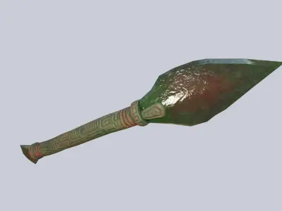 Mayan weapon Low-poly 3D model buy