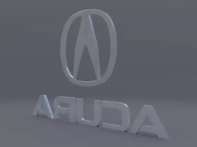 acura logo 3D model