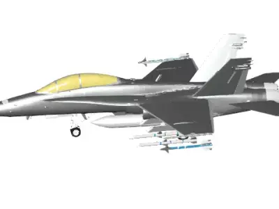 MILITARY FIGHTER JET 3D print model