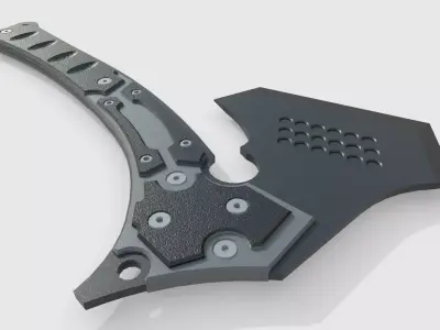 Tactical Axe - Paragon War Party Tactical Tomahawk Low-poly 3D model