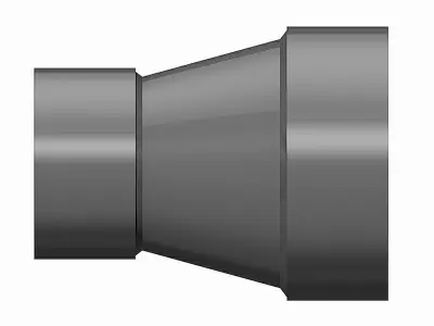 PVC Low Pressure Reducers - Socket Ends Free 3D model